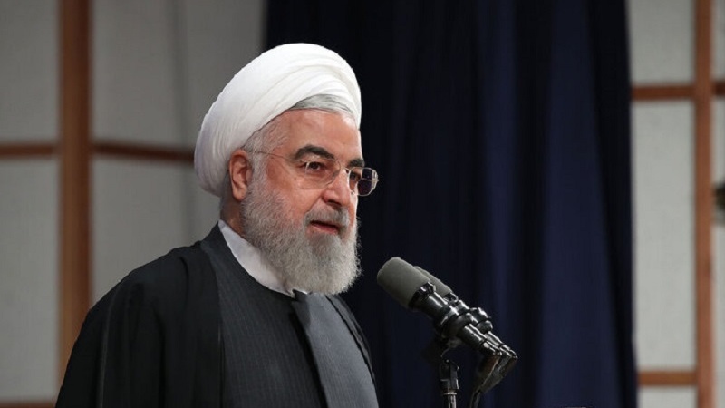 ڕۆحانی: بەرخۆدان و یەکگرتنی گەلی ئێران، ھۆکارێکە بۆ شکست ھێنانی پیلانەکانی ئەمریکا