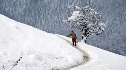 بارینی بەفر و باران له وڵاتە جوانەکەمان ئێران