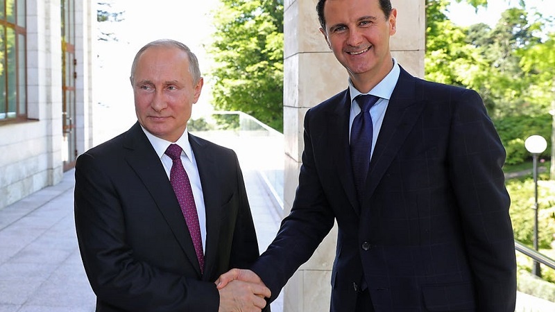 روسی صدر کا دورہ دمشق ، صدر بشار اسد سے ملاقات