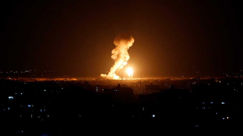 غزہ پر اسرائیل کی وحشیانہ بمباری
