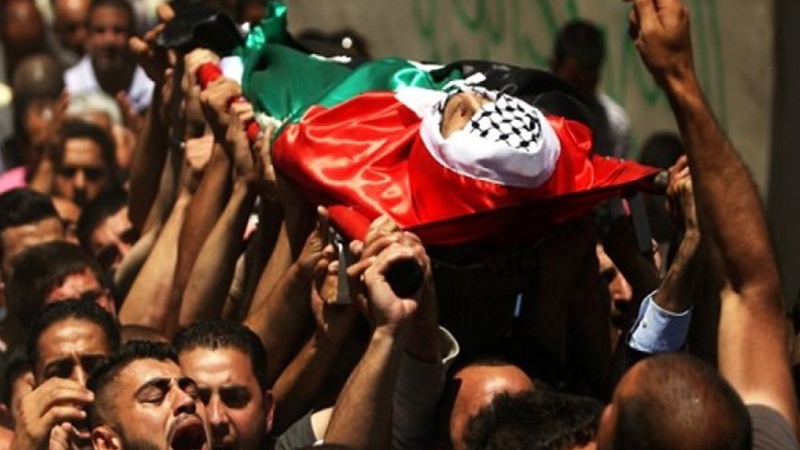 غزہ میں فلسطینی نوجوان کی شہادت