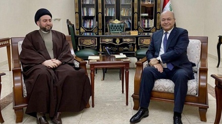 انتخابی عمل میں شفافیت کو لے کر عمار حکیم کی برہم صالح سے ملاقات