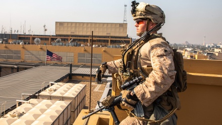 عراق، امریکی دہشتگردی کے اڈے التاجی پر راکٹوں سے حملہ