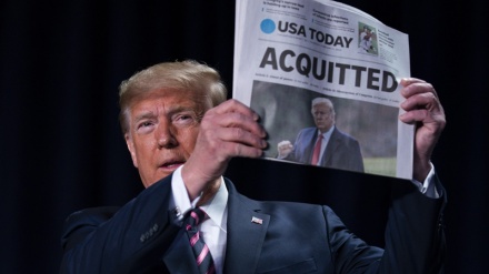 هەڵوێست نواندنی ترەمپ دژ بە دیموکراتەکان پاش وەبەر لێپێچینەوە کەوتنی