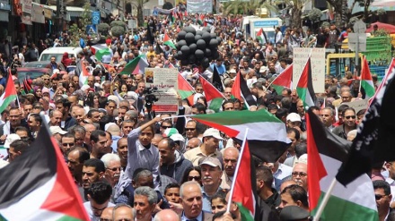 Fələstinlilər sionist rejim ilə əlaqələrin adiləşdirilməsinə qarşı aksiya keçiriblər