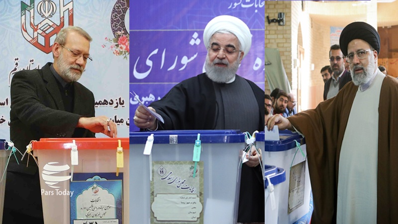 ایران کے صدر، اسپیکر اور عدلیہ کے سربراہ نے ووٹ کاسٹ کیا