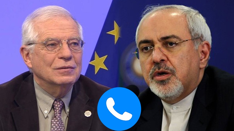 ایرانی وزیر خارجہ کی یورپی یونین کی خارجہ پالیسی کے سربراہ سے گفتگو