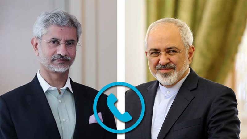 ایران اور ہندوستان کے وزرائے خارجہ کی ٹیلی فونی گفتگو 