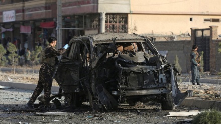 کابل میں پولیس کی گاڑی میں دھماکہ