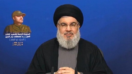 ایران کا مقصد شام کے امور میں مداخلت نہیں بلکہ امریکہ اور اسرائیل کے تسلط کو روکنا ہے:حسن نصرالله