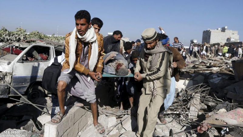 یمن پر سعودی اتحاد کے تابڑ توڑ حملے جاری