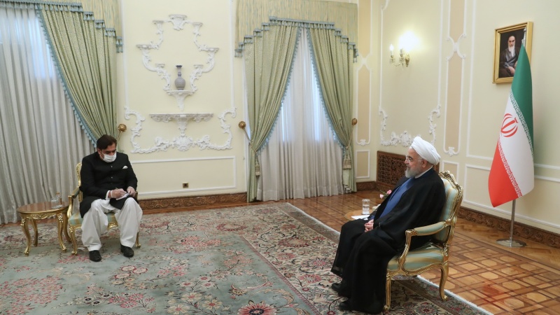 ایران و پاکستان مشکل حالات میں ایک دوسرے کے ساتھ تھے: صدر حسن روحانی