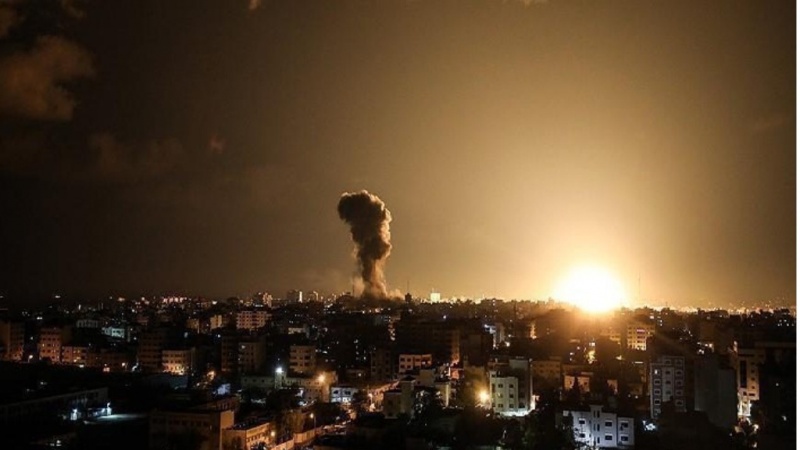 اسرائیلی جنگی طیاروں کی غزہ پر بمباری