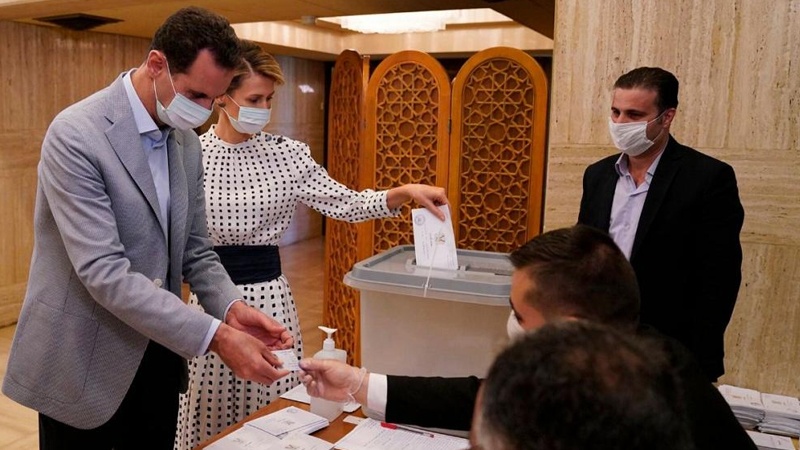 شام میں پارلیمانی انتخابات کے لیے پولنگ