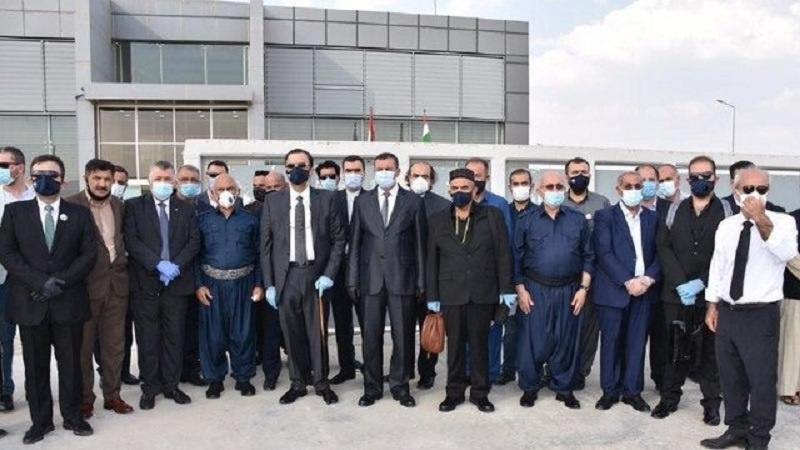 Serkonsûlê Îranê li Silêmaniyê beşdarî rêûrisma pêşwaziya fermî ji meytê Rêberê Terîqeta Qadirî bû