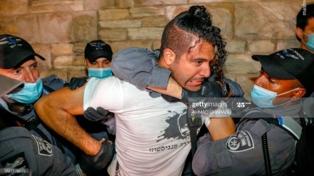 صیہونی سرغنے کے خلاف پر تشدد مظاہروں کا سلسلہ جاری