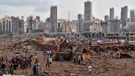 بیروت دھماکے کے بعد تباہی کے افسوسناک مناظر۔ ویڈیو/تصاویر