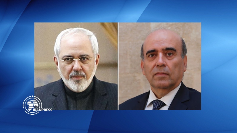 ایران کے وزیر خارجہ کی لبنانی ہم منصب سے گفتگو 
