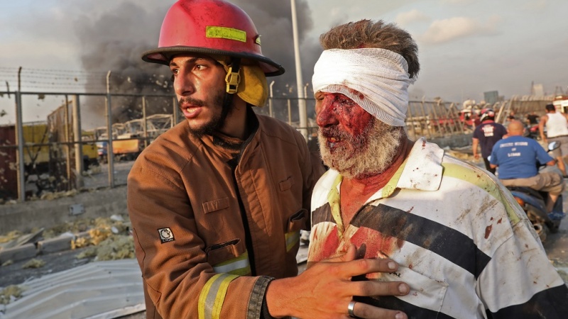 بیروت کے اسپتال زخمیوں سے بھر گئے