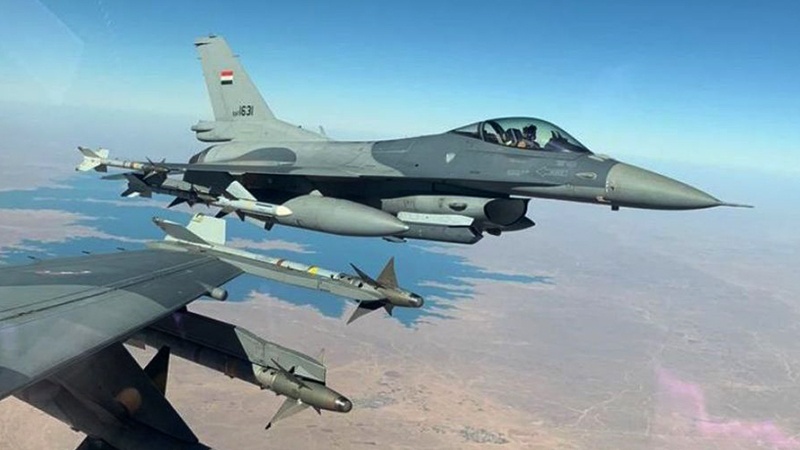 داعش کے ٹھکانوں پر عراقی فضائیہ کی بمباری 