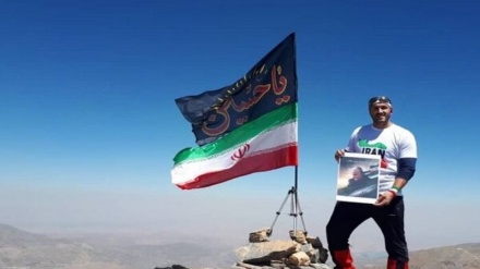 شیخادار پہاڑ کی چوٹی پر پرچم حسینی لہرا دیا گیا