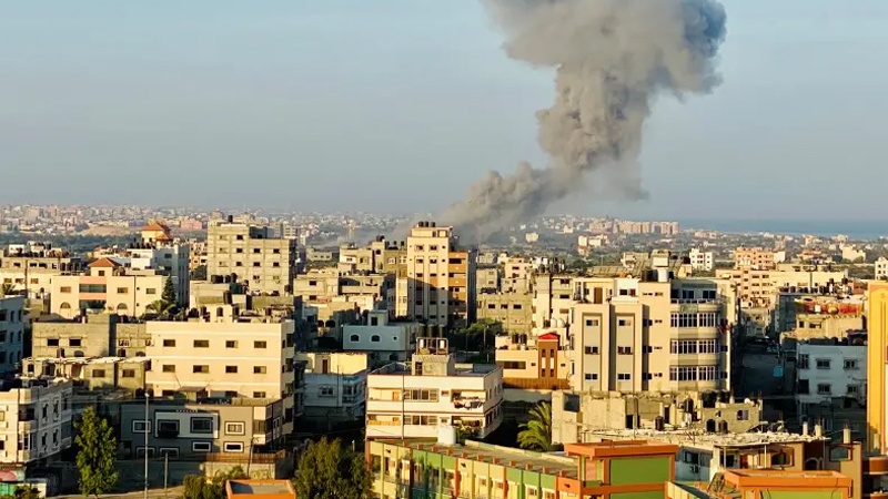 غزہ پر غاصب صیہونی ٹولے کا ایک بار پھر میزائل حملہ