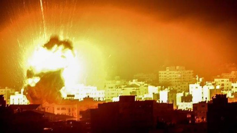 Sionist rejim qırıcılarının Qəzzənin cənubuna hücumu və müqavimətin cavabı