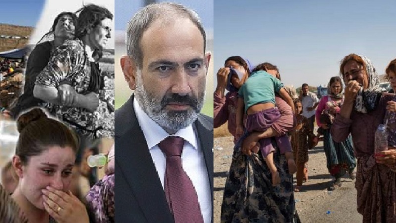 Serokwezîrê Ermenistanê bi boneya salvegera tevkujiya Kurdên Êzidî ji aliyê DAIŞ'ê va sersaxî da