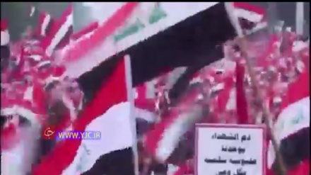 عراق، امریکیوں کے خلاف شدید مظاہرے+ ویڈیو