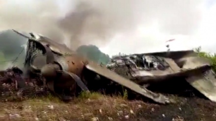 جنوبی سوڈان میں طیارہ گر کر تباہ+ ویڈیو