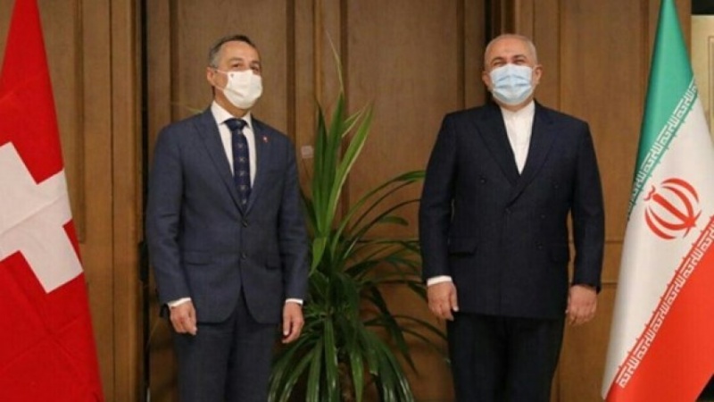 زەریف لەگەڵ وەزیری دەرەوەی سویسڕا کۆ بووەوە