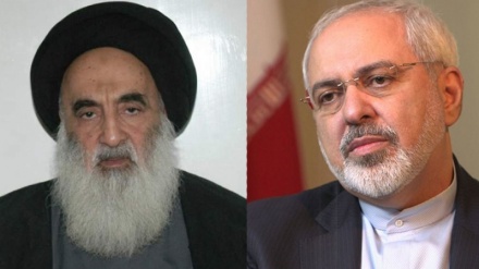 آیت اللہ سیستانی عالم اسلام کا عظیم سرمایہ ہیں: ایرانی وزیر خارجہ 