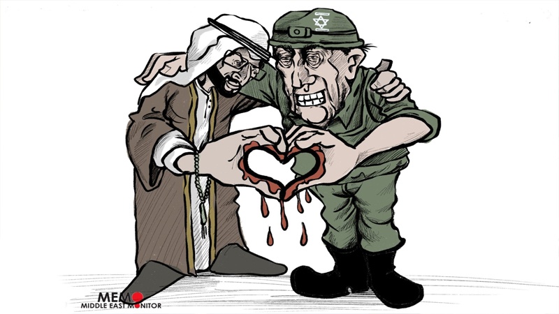 عرب اسرائیل امن معاہدہ ۔ کارٹون
