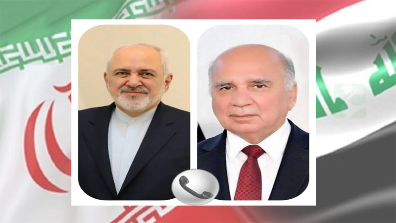 ایران اور عراق کے وزرائے خارجہ کی ٹیلی فون پر گفتگو