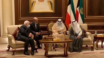 ایران کے وزیر خارجہ کی کویت کے نئے امیر سے ملاقات و گفتگو 