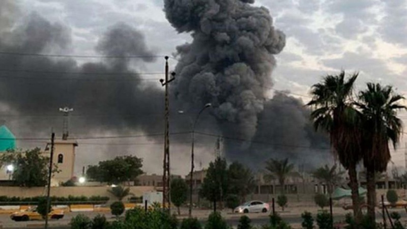 Bağdad hava limanının hərbi bazasina və əl-Xazra bölgəsinə raket hücumu
