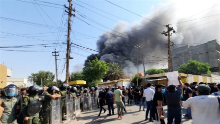 کاردانەوەی حکومەتی هەرێمی کوردستان بە سوتاندنی بارەگای پارتی لە بەغدا