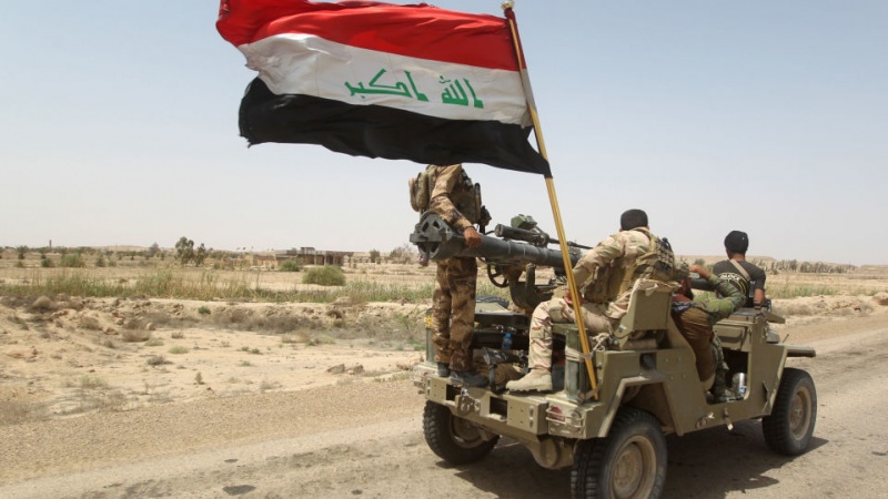 بغداد کے شمال میں داعش دہشت گردوں کے خلاف کاروائی