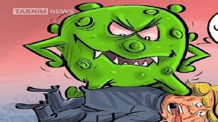 کورونا کی زد میں ٹرمپ+ کارٹون