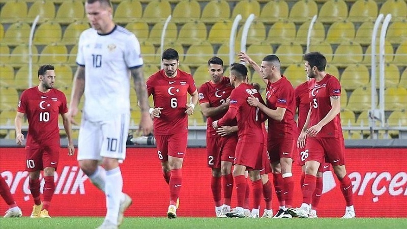  Tirkiye di pêşbirka pêncemîn a Lîga Navneteweyî ya UEFAyê de li hember Rûsyayê bi ser ket