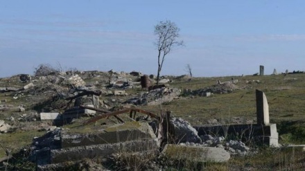 Ermənilər Füzulinin Kürdlər kəndində qəbiristanlığı dağıdıb, yerində taxıl əkiblər