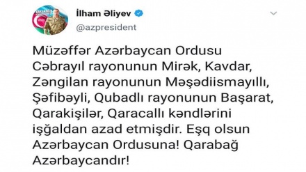 Azərbaycanın daha 7 kəndi işğaldan azad edilib