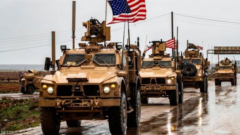 امریکہ کی 200 فوجی گاڑیاں فوجی اڈے عین الاسد میں داخل