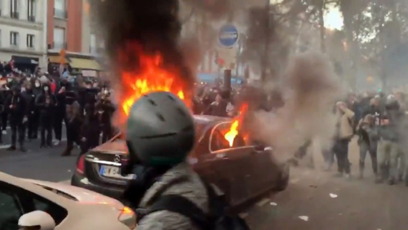 Fransanın əsas şəhərlərində polis zorakılığına qarşı nümayişlər keçirilib