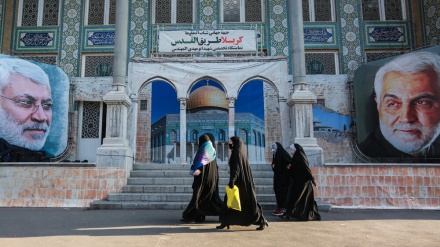 قم میں جنرل  سلیمانی اور ابومہدی المہندس کی شہادت کی پہلی برسی