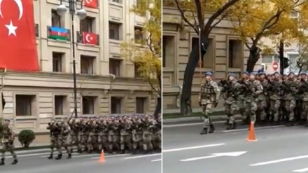 Hêzên çekdar ên Tirkiyê li kolanên Bakûyê meşa leşkerî li dar xist