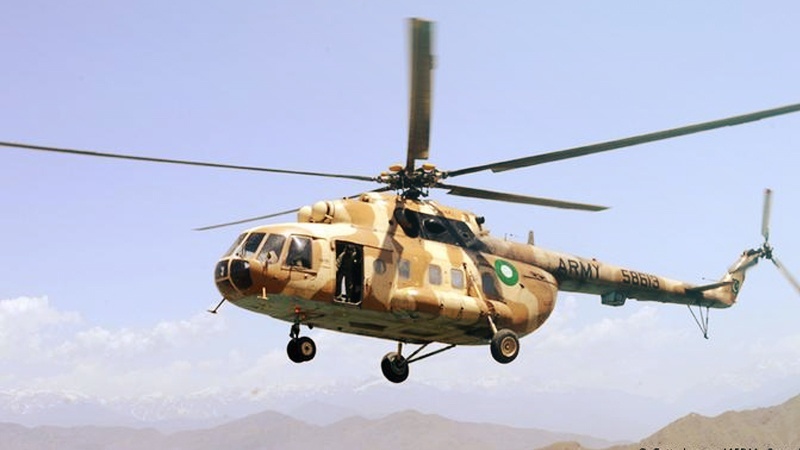 پاکستان میں فوجی ہیلی کاپٹر گر کر تباہ تمام افراد جاں بحق