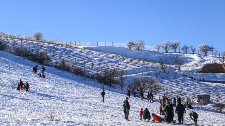 Barîna berfê li  bajarên Îranê 