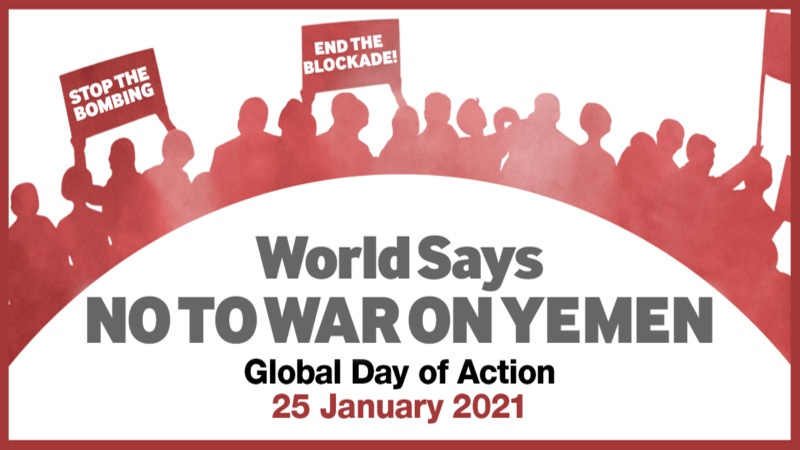 جنگِ یمن کے خلاف عالمگیر مظاہروں کی اپیل