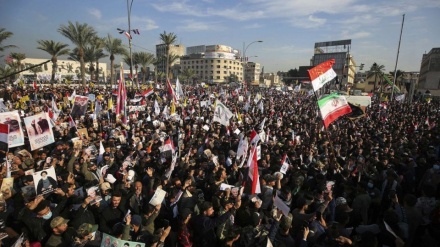 Merasma girsey ya salvegera şehîdbûna serdar Silêmanî û El-Muhendis li Bexdayê